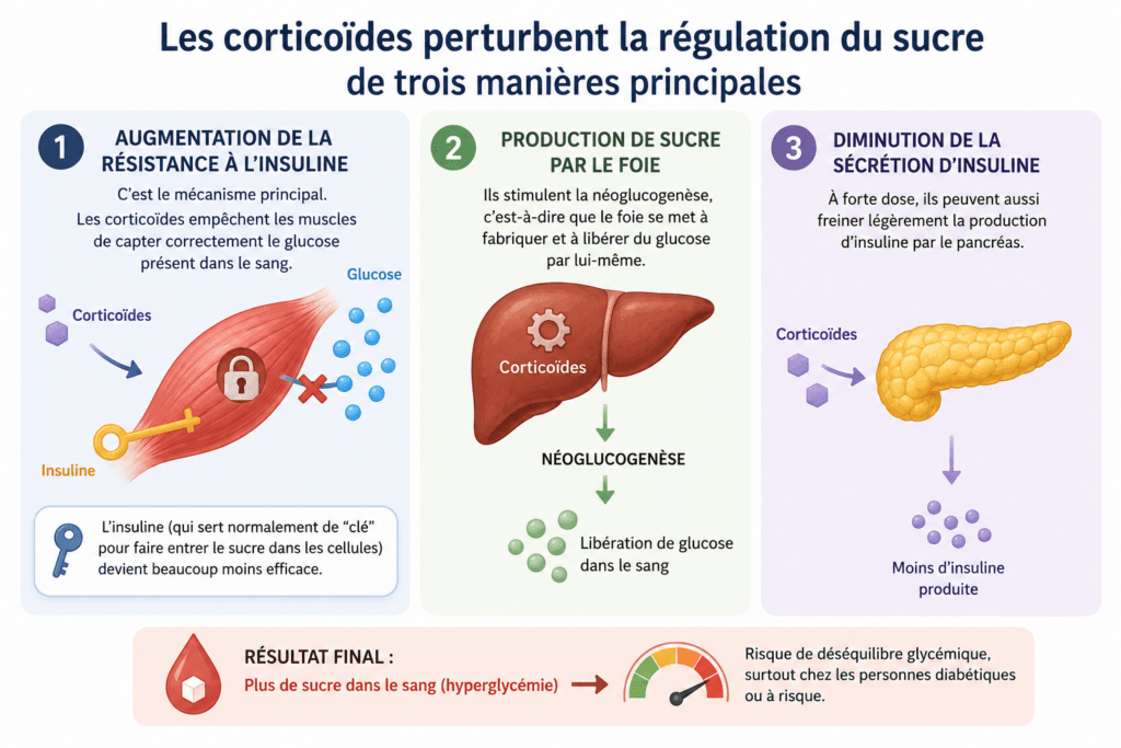 Diabète et Cortisone trop de corticoides et trop longtemps perturbe la glycémie