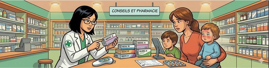 la pharmacienne conseille sur la bonne observance du traitement