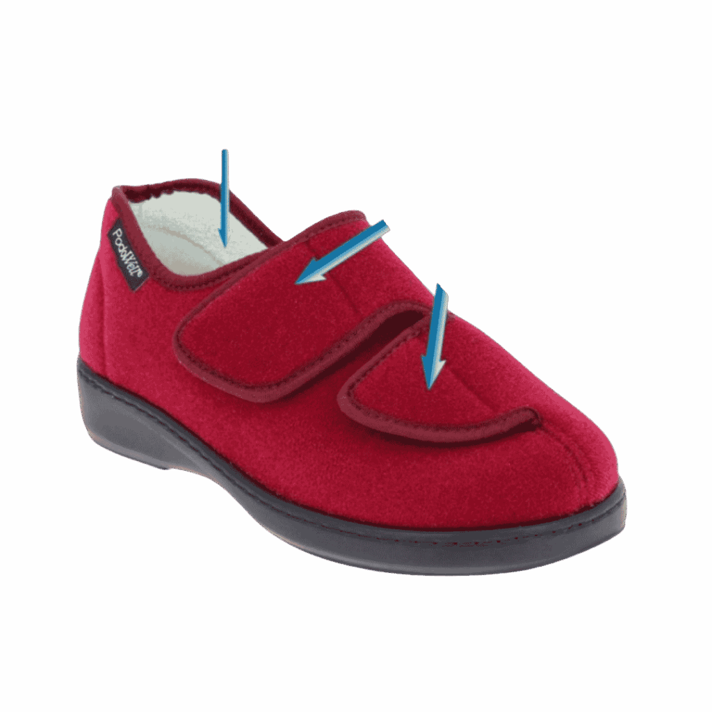 chaussure confort po athos bordeaux