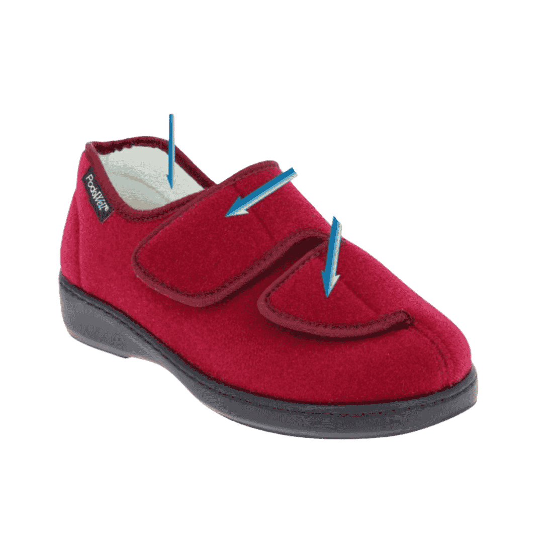 PO-Athos Bordeaux chaussure confort po athos bordeaux