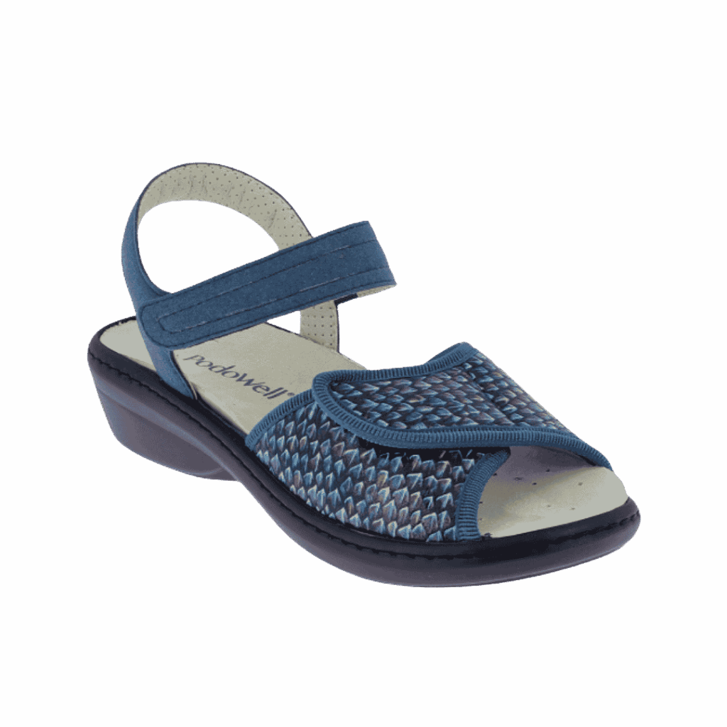 chaussure confort po demi bleu jean