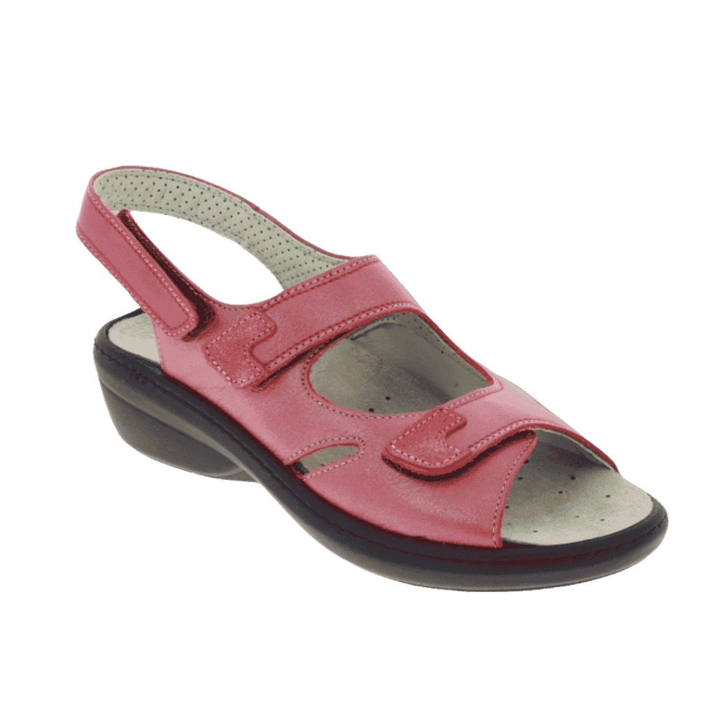 chaussure confort po dina rouge