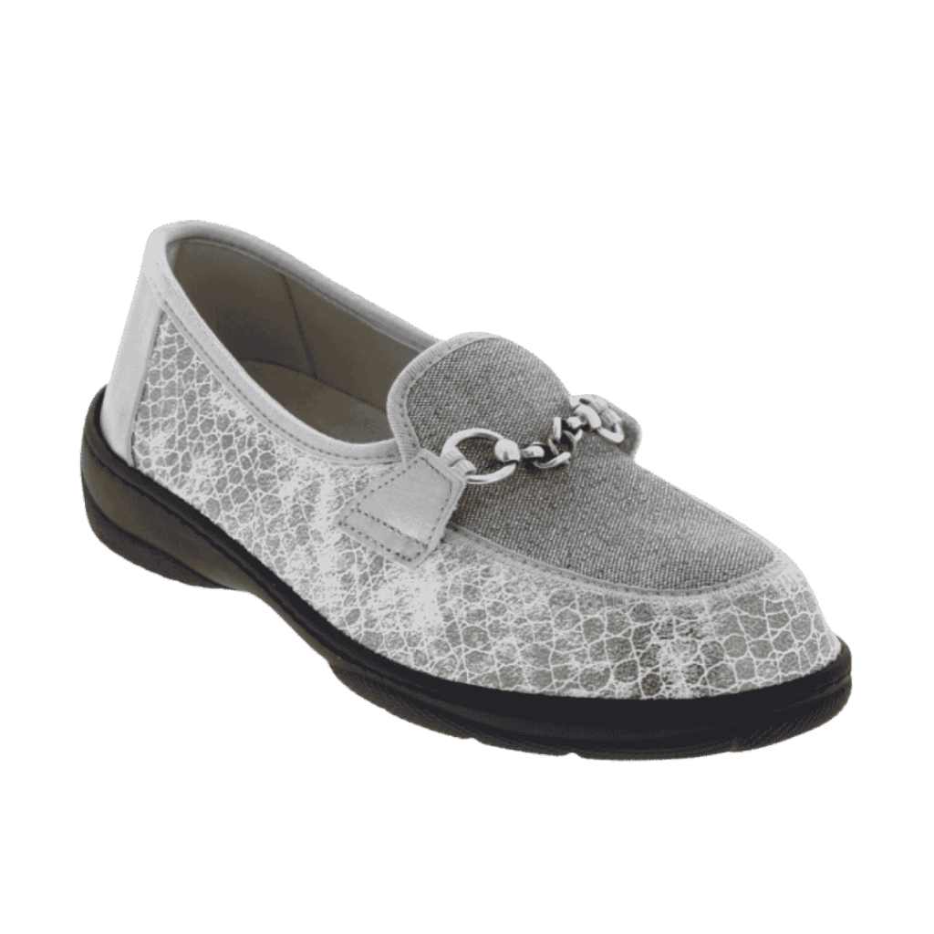 chaussure confort po magik argent