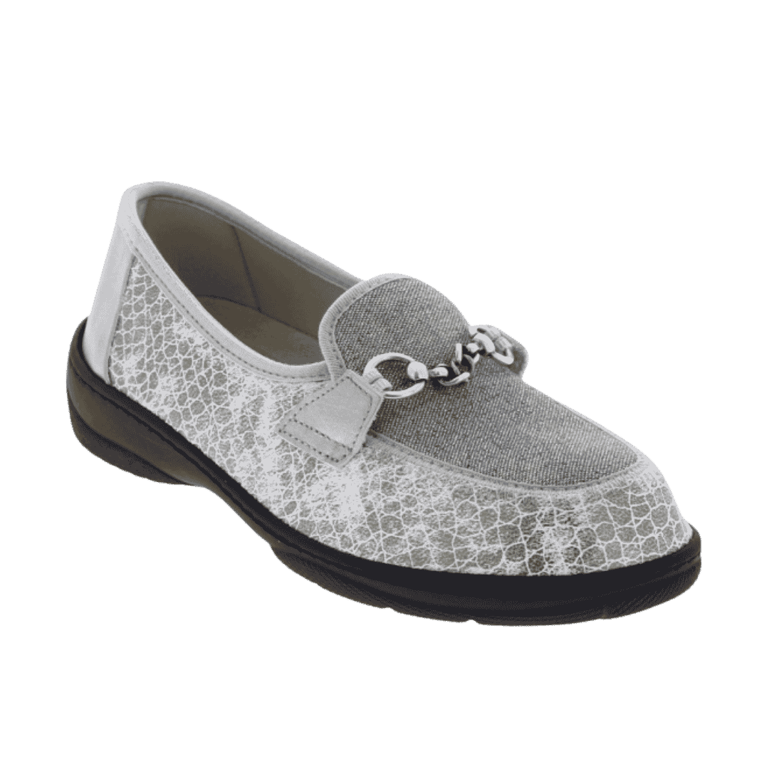 chaussure confort po magik argent