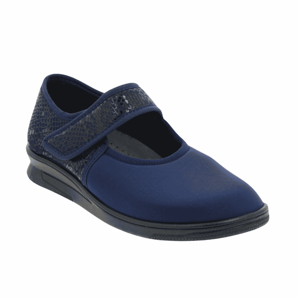 chaussure confort po nessa bleu