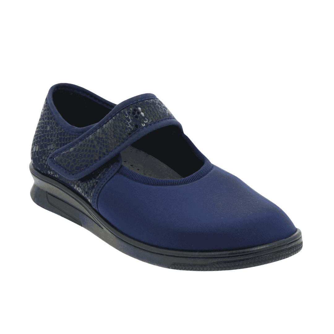 PO-Nessa Bleu chaussure confort po nessa bleu