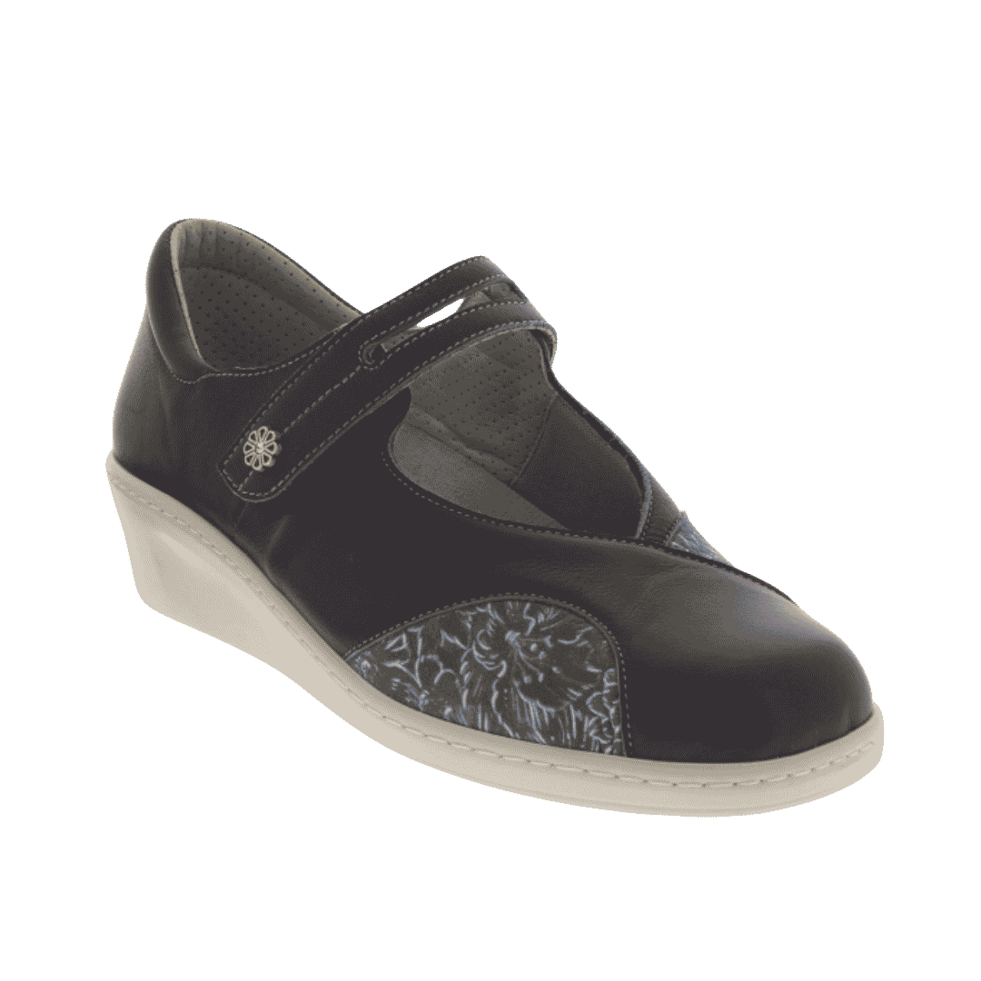 chaussure confort po safia bleu