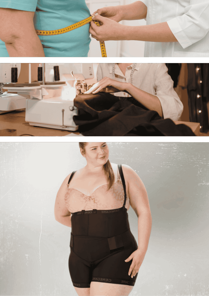Notre service : Ceinture abdominale sur-mesure les etapes lipoline
