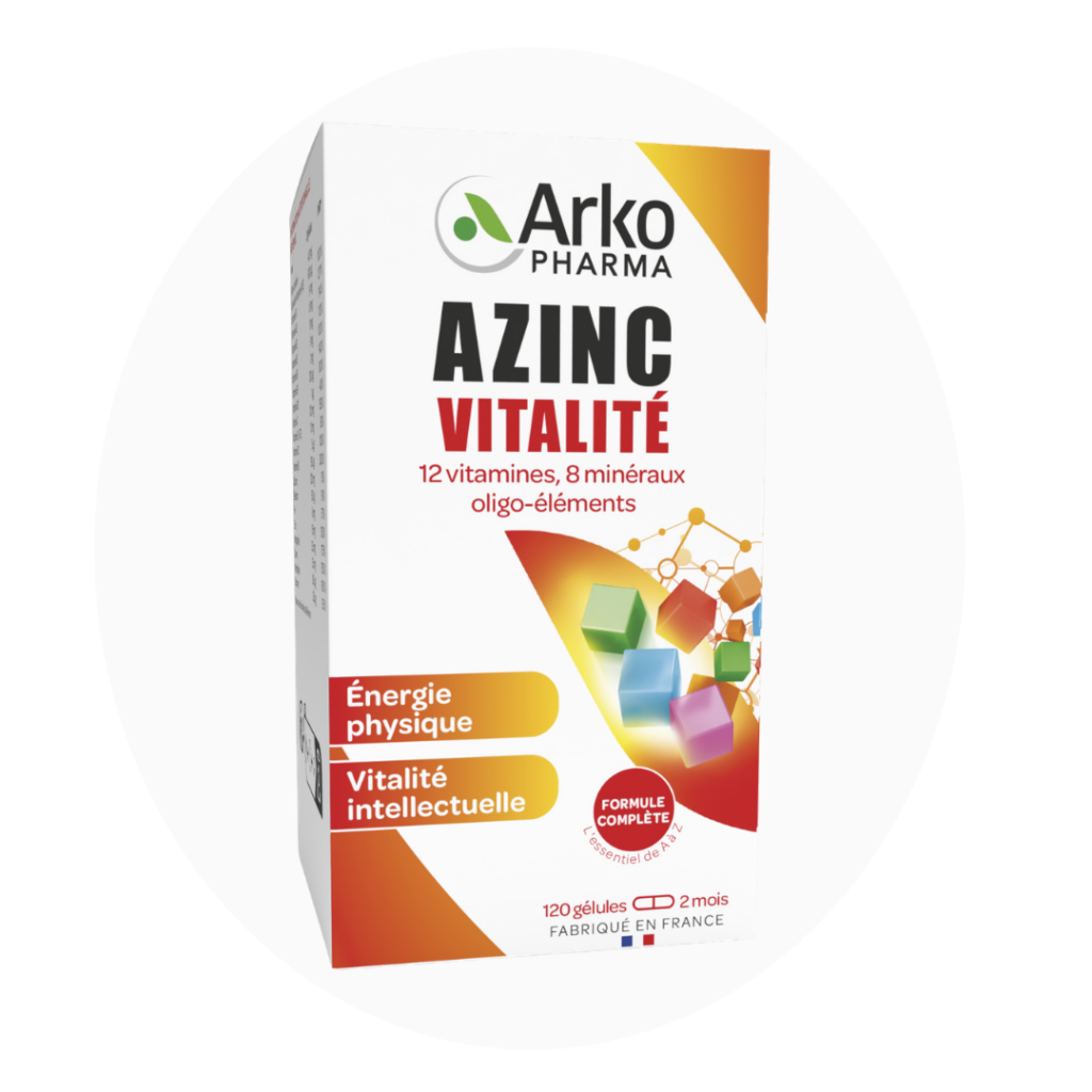 arkopharma ⎯ azinc adulte vitalité vitamines c & e, zinc